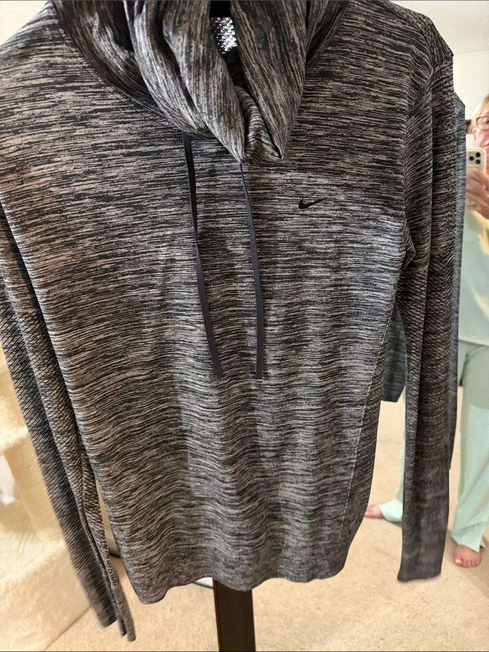 Nike Women’s Black & Gray dry wicking running cover up